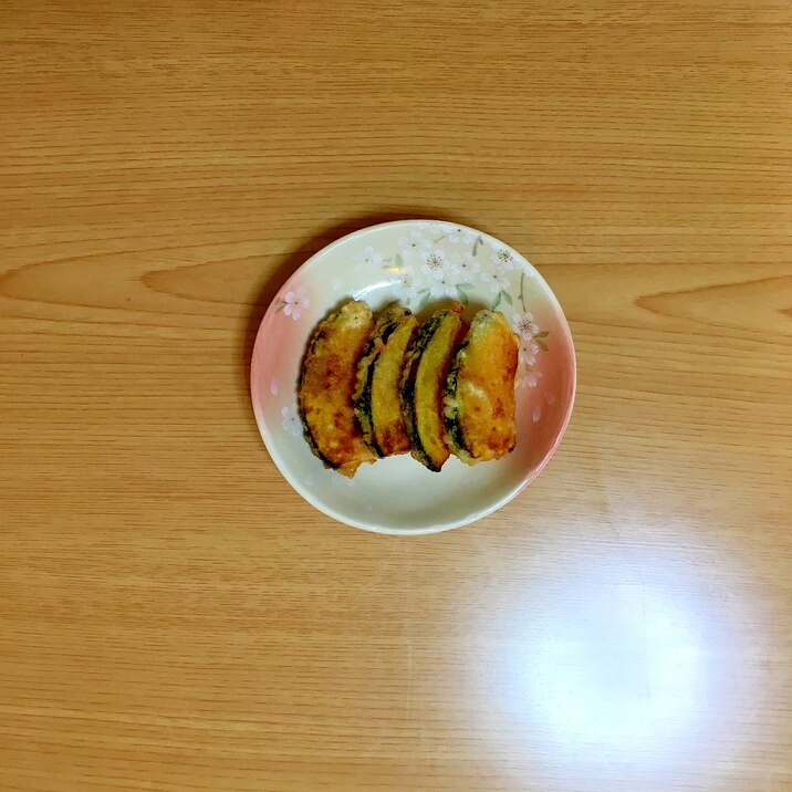 かぼちゃの天ぷら(カレー風味)